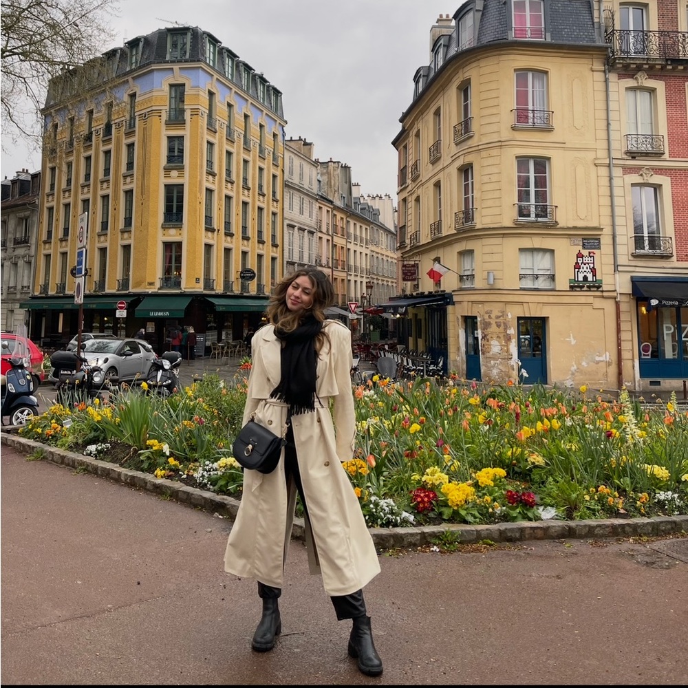 Zara Cream Trench Coat